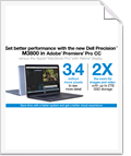 Infographic-Adobe Premiere Pro, Dell Precision M3800 vs Mac Book Pro