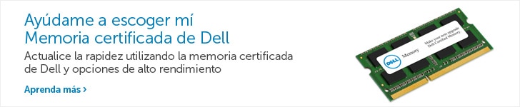 Ayúdame a escoger mí Memoria certificada de Dell