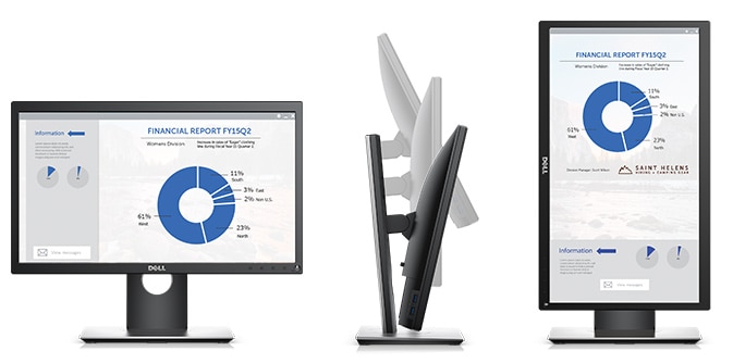 Monitor Dell 20: P2018H | Diseñado específicamente para su comodidad y conveniencia.