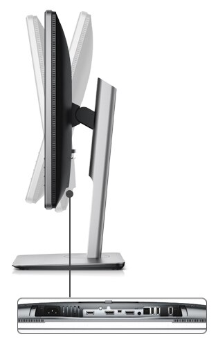 צג בגודל 24 אינץ' באיכות Ultra HD 4K מדגם P2415Q של Dell - יכולת כוונון מלאה צג בגודל 24 אינץ' באיכות Ultra HD 4K מדגם P2415Q של Dell - יכולת כוונון מלאה