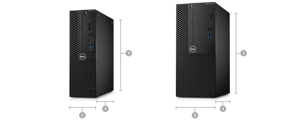 Optiplex 3050 Desktop - Dimensions & Weight Optiplex 3050 Desktop - Dimensions & Weight